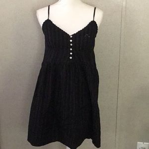 Aeropostale spaghetti strap black and silver dress